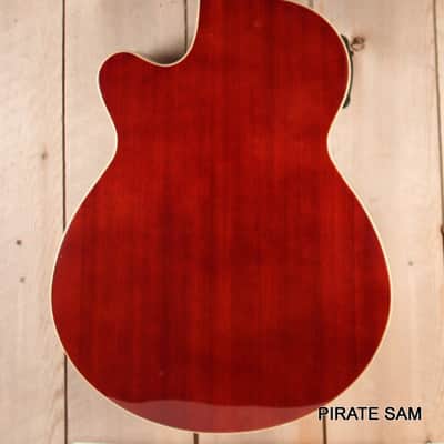 Washburn AB5K Custom Art 4-String Acoustic Bass "The Puzzle Factory " w /gig bag image 12