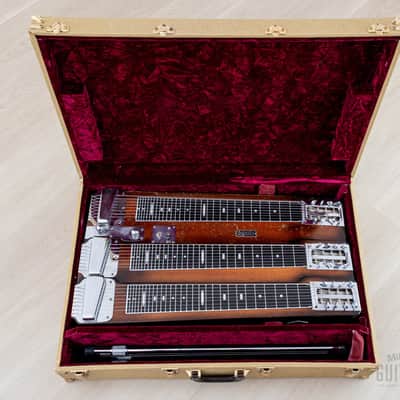 1955 Fender Custom Triple 8 T-8 Vintage Console Lap Steel w/ Tweed Case, Legs image 17
