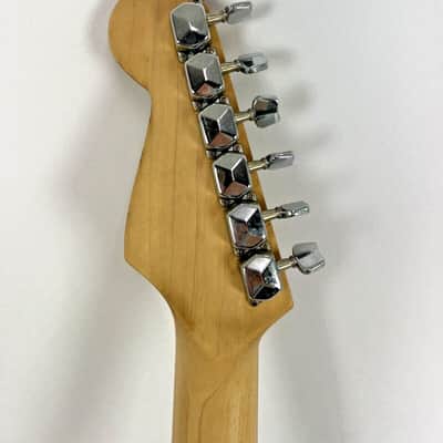 1994 Fender Squier Stratocaster Black good condition w/Gig bag image 10