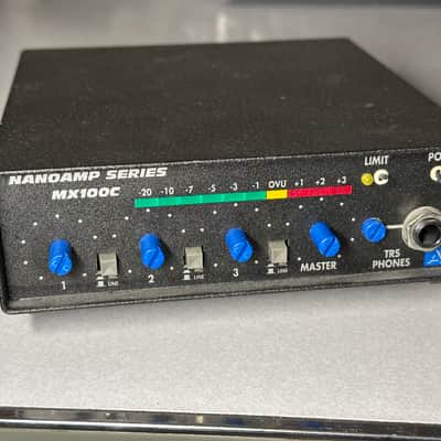 ATI MX100C - Mic/line mixer, preamp, limiter w/ upgraded opamps - Black image 1
