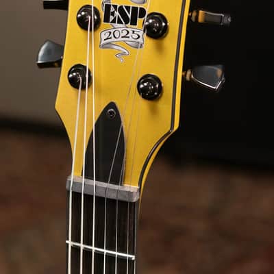 ESP LTD EC-2025 50th Anniversary Electric Guitar - Metallic Gold with Hardshell Case - Demo image 6