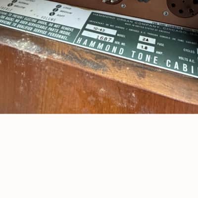 Vintage Hammond Tone Cabinet - Model 10-43 image 6