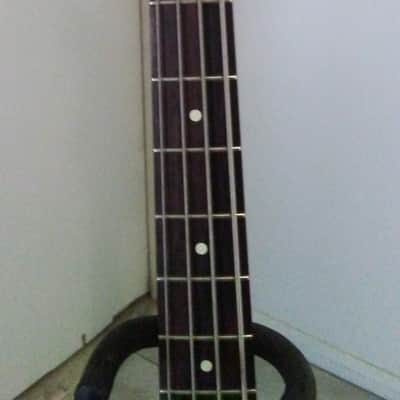 lefty Fender Jazz Bass 2007 w/gig bag - custom Marcus Miller pickguard - Natural Ash finish image 3