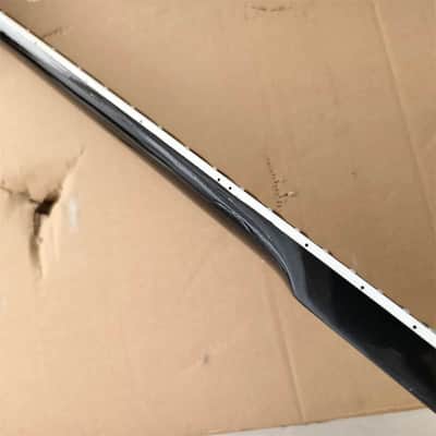 Black Reversed Head Guitar Strat Style Maple Neck, 22 Frets Rosewood Fingerboard image 2