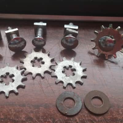 Rogers VINTAGE DRUM PARTS LOT Star  Washers CARRIAGE BOLTS / FOR TOM / LEG MOUNT BRACKETS image 3