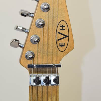 2020 EVH Striped Series Frankenstein Frankie Electric Guitar, Maple Fingerboard, Red with Black Stripes Relic w/ Case image 14