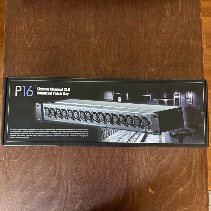 ART P16 Rackmount 16-Channel Balanced XLR Patchbay 2015 - Present - Black image 1