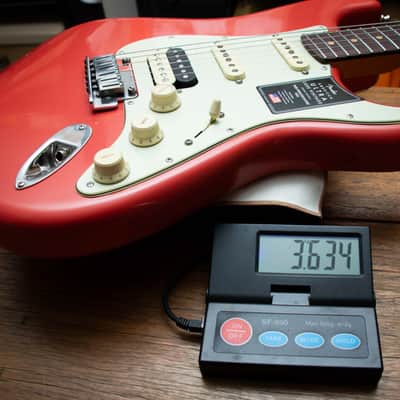 Fender American Ultra Luxe Vintage '60s Stratocaster HSS Electric Guitar - Fiesta Red - US25027341 image 8