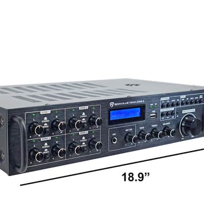 Rockville Rock Zone 8 8 channel 8 Zone 1000W RMS Multi Room Receiver/Amplifier image 2