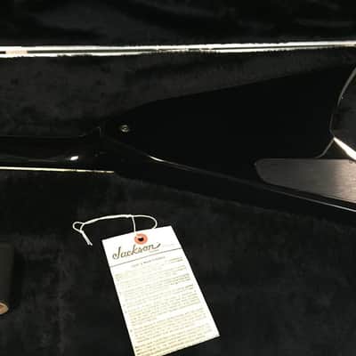 Jackson USA KV1 King V Dave Mustaine 1999 Black original hard shell case image 9