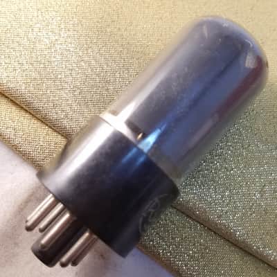 RCA VT-107A tNOS AT1000 TESTED Vacuum Tube greyglass military WWII black plate SC 189A Beam Power 6V6 1941-1945 image 6