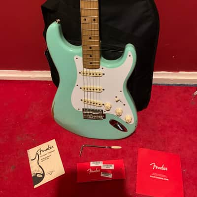 Fender Stratocaster Vintera 2020 - Surf Green Road Worn image 2