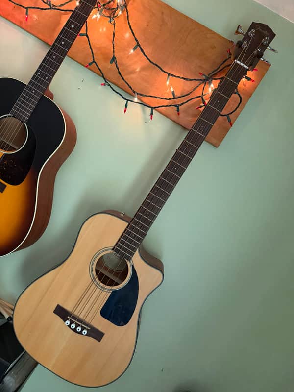 Fender CB-100CE Acoustic-Electric Bass 2010s - Natural image 1