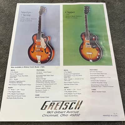 Gretsch Guitar Brochure 1970’s image 4