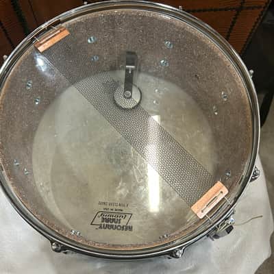 Ludwig 6 1/2" deep X 14" head Snare Drum (3114-T-SD-4186) 90's - COW - Chrome Over Wood image 19