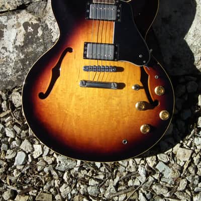 Navigator Limited Edition 'N' 335 Hollowbody 1980s sunburst image 8