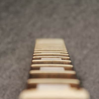 Nameless Jazz Bass Neck Reverse headstock/ Left Handed Block Inlays image 8