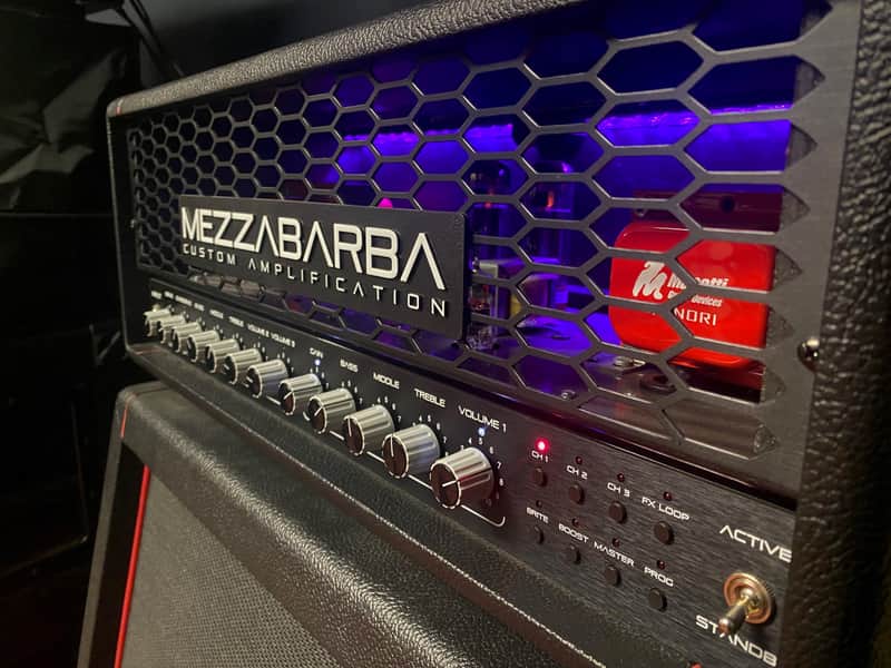 Mezzabarba Trinity 50W EL 34 2022 - schwarz inkl. Footswitch CUSTOMSHOP image 1