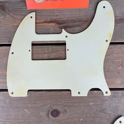 Real Life Relics Aged Mint Telecaster® Pickguard 1 Ply 8 Hole Humbucker Opening   [PGS2]