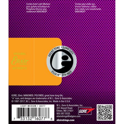 Elixir Nanoweb Phosphor Bronze Acoustic Strings 12-56 image 3