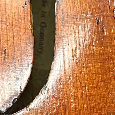 Unbranded German made 4/4 full size violin 20th century - Natural image 2
