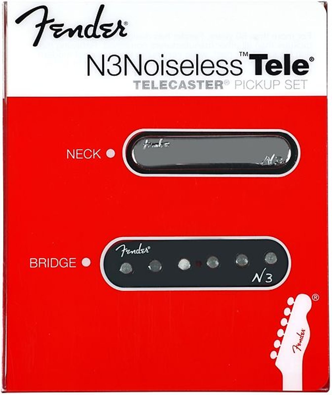 Fender純正 ノイズレスピックアップ N3 Tele Neck Fender 099-3116-000 N3 Noiseless Telecaster Pickup Set | Reverb