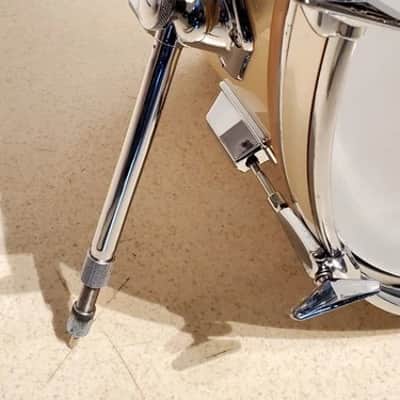 VTG 1970 PEARL 22"x14" Gold Satin "Phenolic" Bass Drum 10 Lug - A+ Ultra Clean image 6