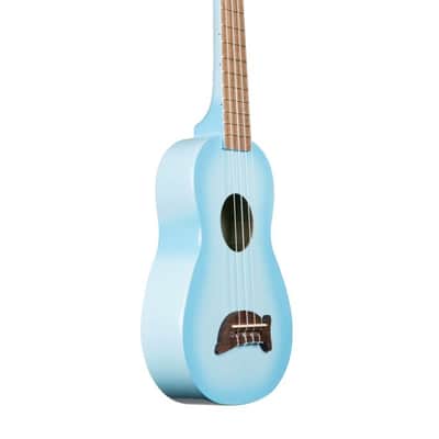 Kala Mk Sd/Lblburst   Dolphin   Ukulele Soprano   Light Blue Burst   C/Borsa image 1