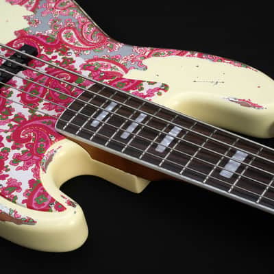 Dhatarattha DEB5 Jazz Bass 5 string - PAISLEY RELIC(Factory Mint Promotional Unit) image 10