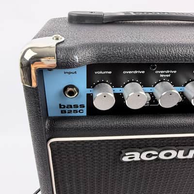 Acoustic B25C 25W 1x8 Bass Combo Amp with Overdrive, Aux & Headphone Out image 2