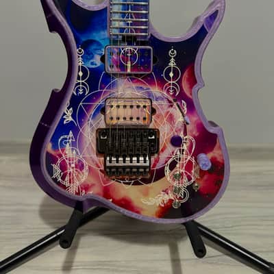 Lionheart Guitars Eximia Custom 6-String "Galaxy" | Built-in LED System | Edge Tremolo | w/ Hard Case & COA image 2