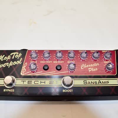Tech 21 SansAmp Character Plus Series Mop Top Liverpool 2-channel Analog Amplifier Emulation Guitar Effects Pedal w/ Box & Power Supply Adapter image 2