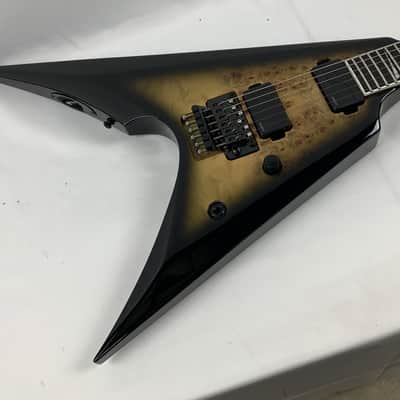 ESP E-II Arrow Nebula Black Burst Burled Maple Burl BLK Fishman Floyd Rose Stainless Steel frets With ESP Case! B-Stock image 11