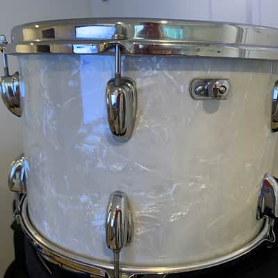 Slingerland Rack Tom 1950's-1960's - 9x13 White Marine Pearl image 1