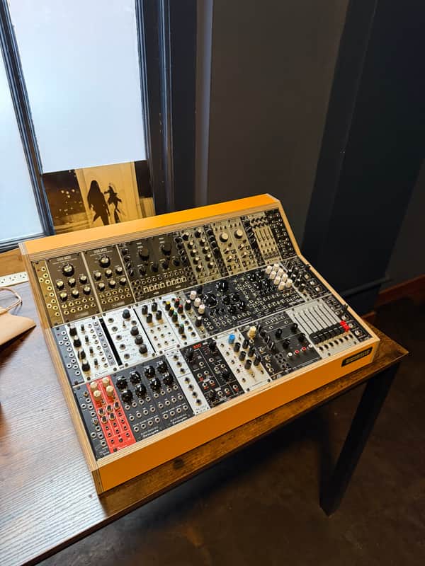Custom Eurorack Modular Synthesizer (45 modules) in MDLRCASE 9U/114HP Studiocase - Funky Yellow 2021 image 1