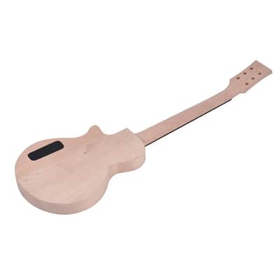 OEM LP Style Unfinished DIY Electric Guitar Kit Mahogany Body & Neck Rosewood Fingerboard Single Dual-coil Pickup image 5