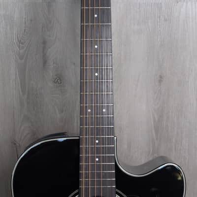 Takamine GD30CE-12 BLK G30 Series 12-String Dreadnought Cutaway Acoustic/Electric Guitar 2010s - Gloss Black image 3