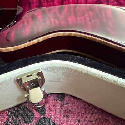 PRS 25th Anniversary Hollowbody II 10 Top Piezo in Purple Iris with Anniversary Case image 10