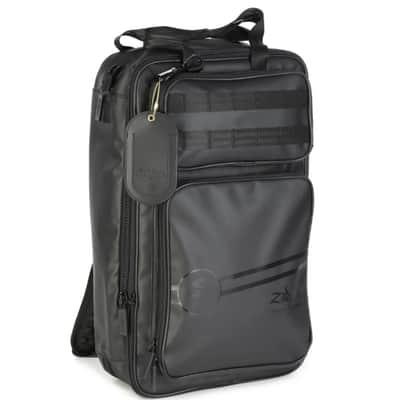 Zildjian Touring Stick Bag with Padded Electronics Compartment, Detachable 4-pair Stage Bag, Backpack Straps, and Shoulder Strap, Black image 3