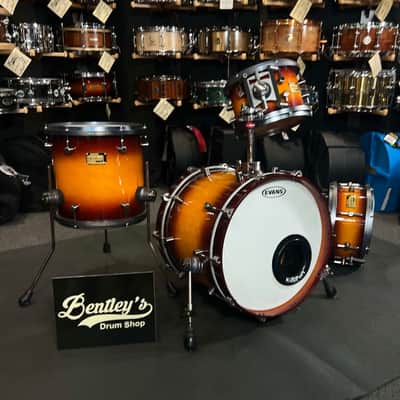 ~WOW!~ Odery Custom Drums Araucaria 3-Piece 10/13/18" Drum Kit Set in Sunset Burst w/ Matching 13" Snare Drum, Solid Aluminum Hoops & Deluxe Cases image 2