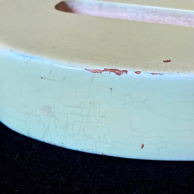Telecaster Aged Guitar Body - Sonic Blue medium guitar relic guitar body by Jozo Reece Guitars image 13