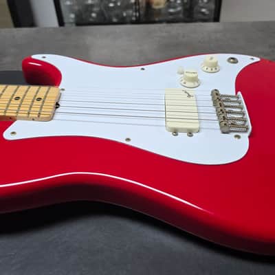 1981 Fender Bullet H-1 American Stratocaster with Telecaster Headstock Red Vintage 80s 1980's made in USA 1H Guitar with original hard case OHSC RARE image 24