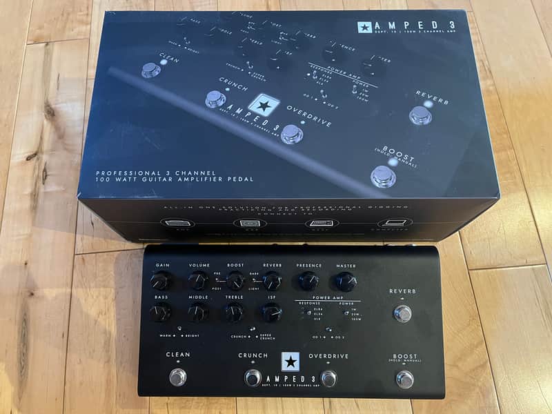 Blackstar AMPED 3 3-Channel 100-Watt Pedalboard Guitar Amp Head 2023 - Present - Black image 1