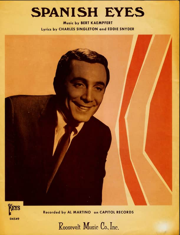 SPANISH EYES Recorded by Al Martino on Capitol Records in 1965 image 1