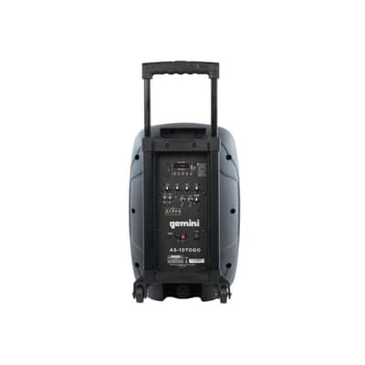 Gemini AS-10TOGO 10  Portable Active Bluetooth Powered PA Loudspeaker with 300W Class AB Amplifier image 3