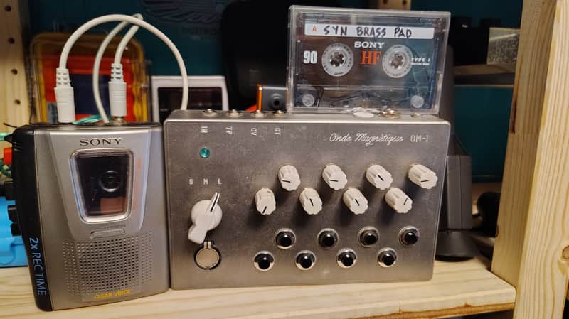 Onde Magnetique OM-1 2010s - Raw SOLID CASE w/ Modded Sony Player cassette sampler synth analog SEND OFFERS image 1