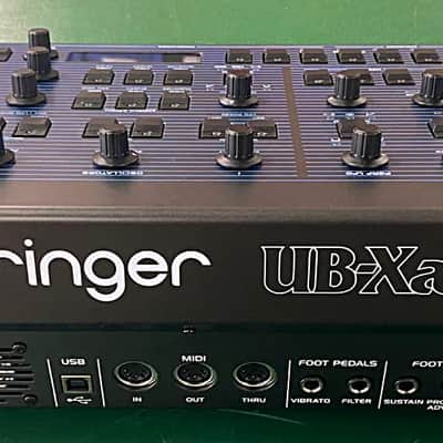 Behringer UB-Xa D 16-Voice ANALOG Desktop Synthesizer 2025 - Blue with Wood Sides image 4
