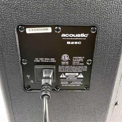 Acoustic B25C 25W 1x8 Bass Combo Amp with Overdrive, Aux & Headphone Out image 6