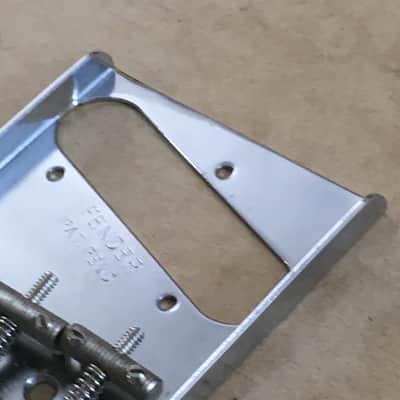 Vintage 50s Reissue Fender Pat. Pend. USA Lightly Aged Tele Ashtray Bridge Relic 3 Threaded Saddles image 11