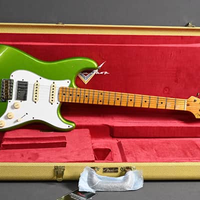 Fender Custom Shop Stratocaster 1955 Journeyman Relic HSS Lime Green 2024 - Lime Green image 2